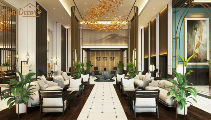 Phòng dự tiệc hoặc sảnh tiệc được coi là  thước đo để đánh giá nội thất của toàn bộ khách sạn.