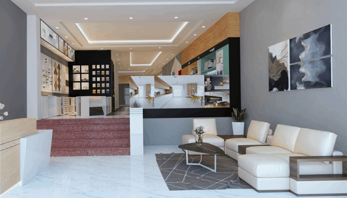 thiết kế nội thất showroom
