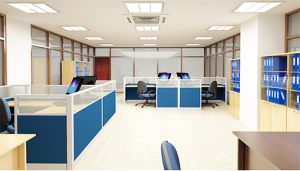 Thiết kế nội thất văn phòng nhân viên của công ty Nhật My 6