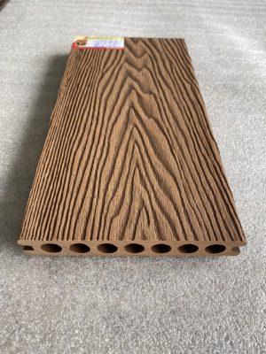 Sàn gỗ nhựa ngoài trời lỗ tròn LW148x23